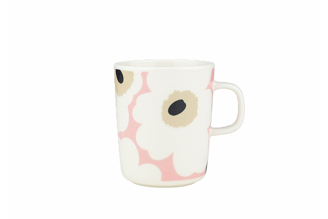 マリメッコ マグ250ml /ウニッコ/ピンク×オフホワイト×サンド/日本限定カラー